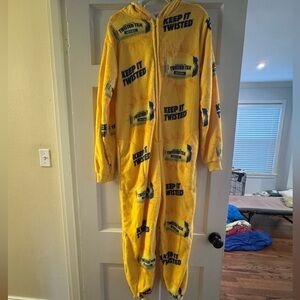 Twisted Tea One-Piece Fleece Onesie Jumpsuit